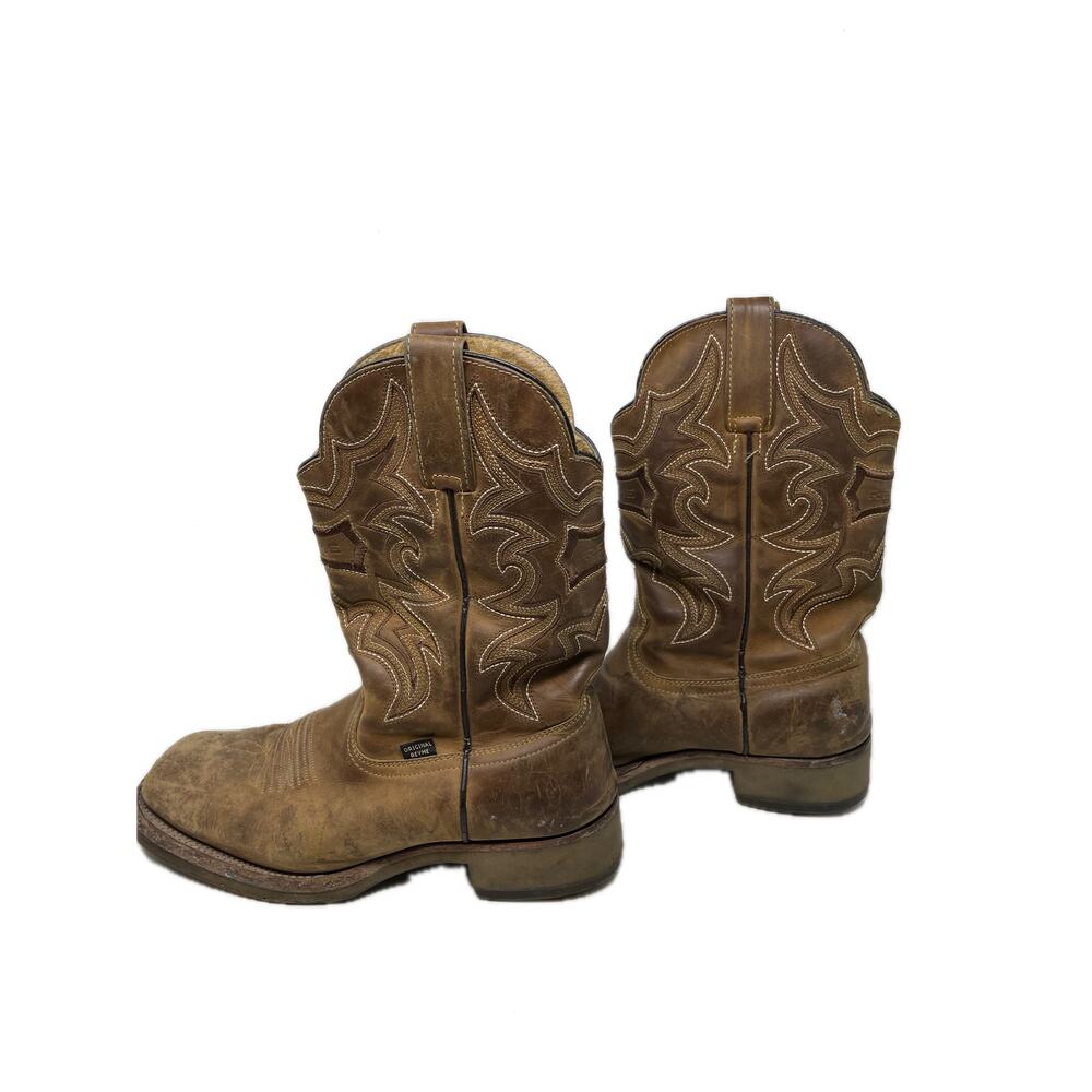 Original Reyme Square Toe Work Western Boots Mens 11.5 - Picture 2 of 8